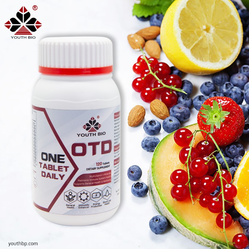 Adult Children Herbal Supplement Turmeric Complex Vitamin Tablets Bulk Supply Improve Bone Density Immune Support