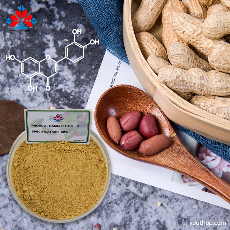 Food Grade Luteolin Extract Powder Liquid-Solid Extract Flavonoid Antioxidant Properties Support Overall Bottle/Barrel
