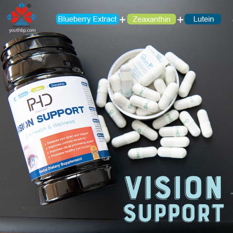 Aladdin Adult Bilberry Lutein Zeaxanthin Softgel Capsules Bulk Supply Vision Care Reduce Eye Strain Health Support 90