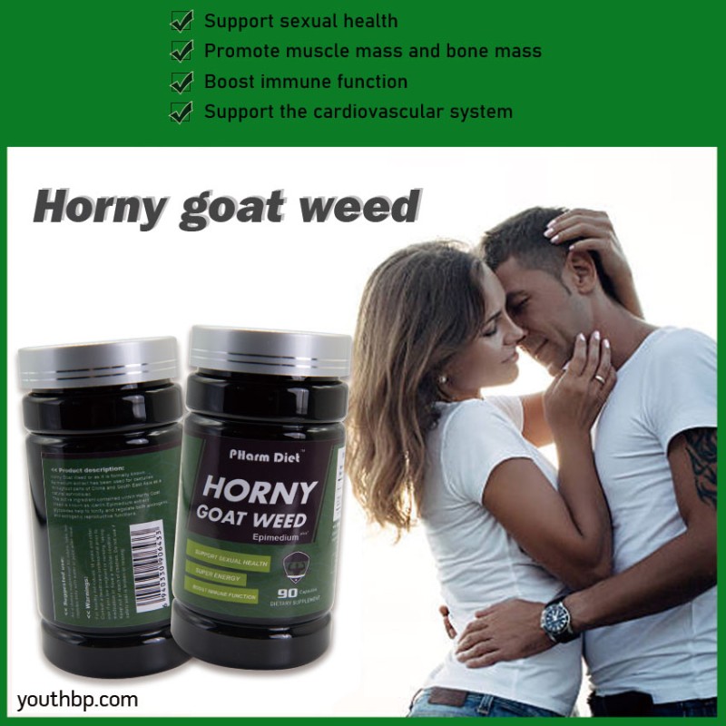 Youth 60% Icariin Capsules Natural Male Enhancer Improves Sexual Function 90 Capsules/Bottle Adult OEM Service