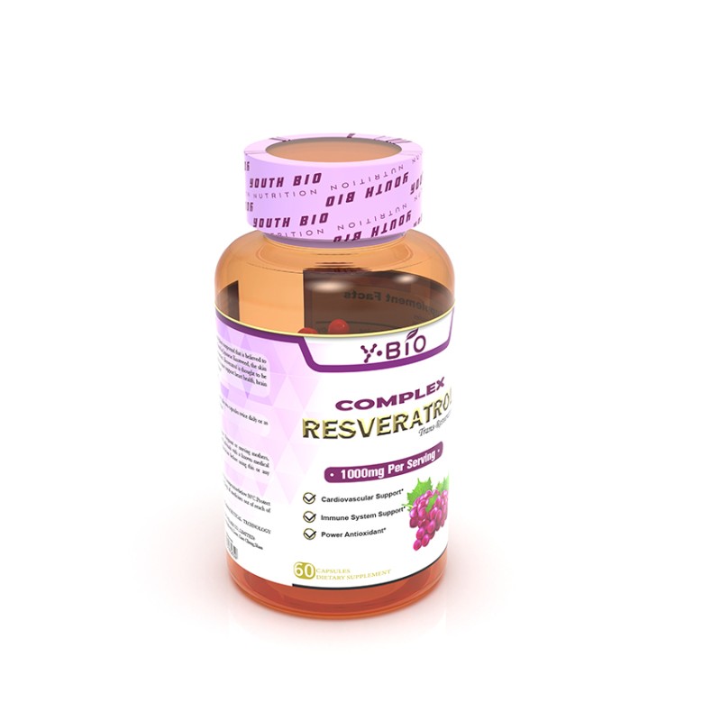 OEM/ODM Adult Antioxidant Complex Dietary Supplement Resveratrol Turmeric Grape Seed Extract Capsules Private Label Support