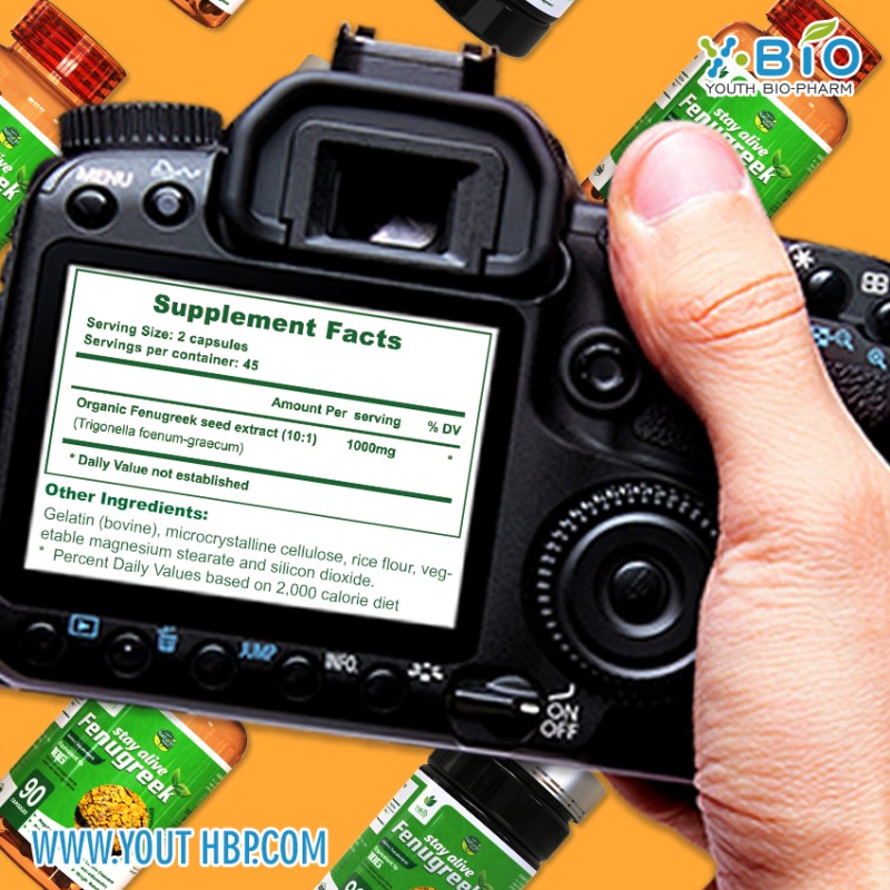 Factory Price Fenugreek Extract Capsules - Natural Herbal Supplement Breast Milk Production HALA Certified Food Grade Adult