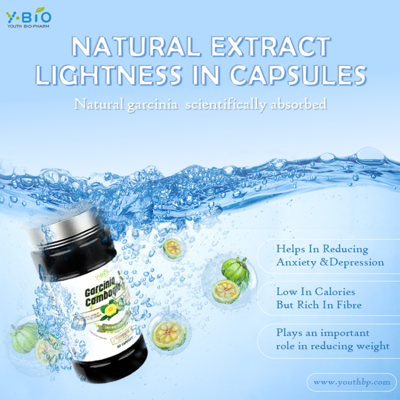 OEM/ODM Garcinia Cambogia 1000mg (HCA 60%) Capsules with 90mg Vitamin C and Chromium