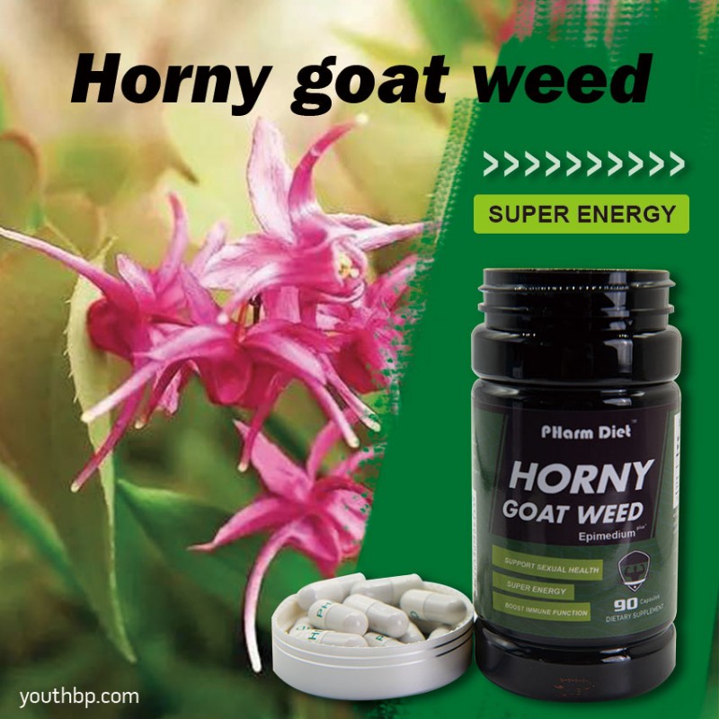 Youth 60% Icariin Capsules Natural Male Enhancer Improves Sexual Function 90 Capsules/Bottle Adult OEM Service