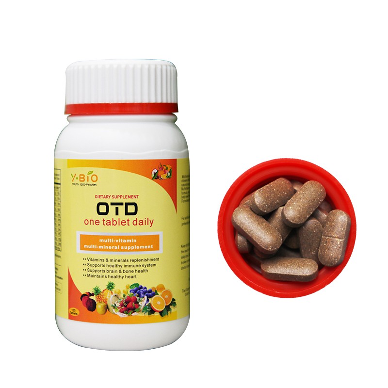 Aily 120-Tab Immune Support Herbal Supplement Turmeric K Zinc Adult Improve Bone Strength Not Suitable for Pregnant Women