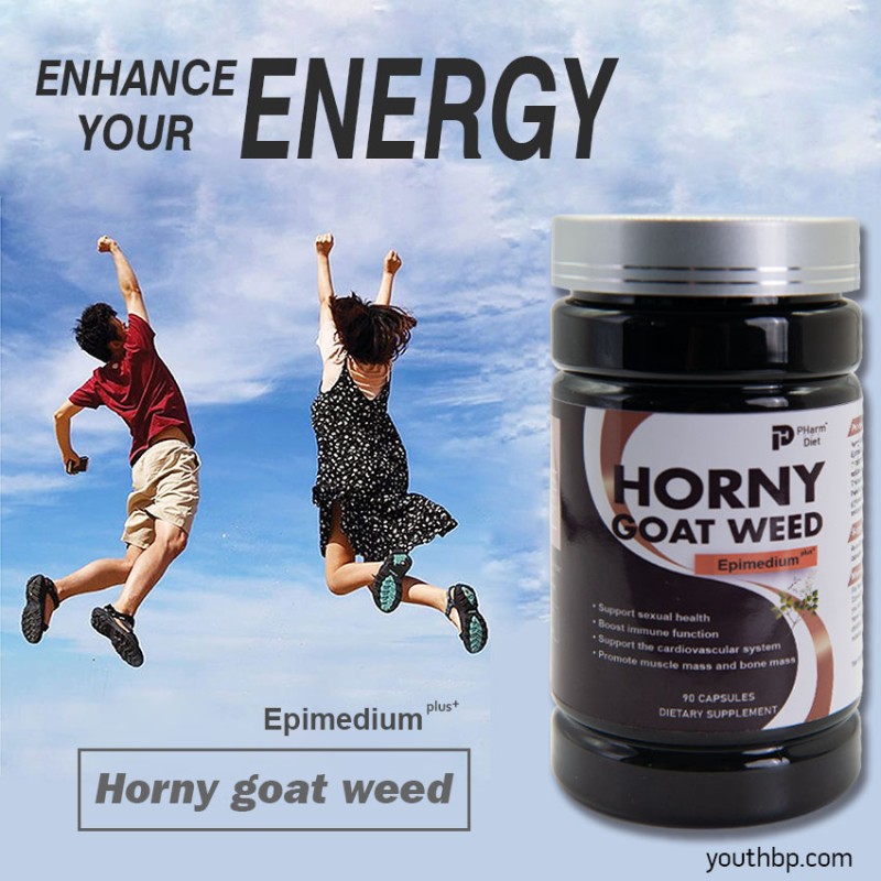 Youth Adult Horny Goat Weed Extract Capsules Herbal Supplement 90 Capsules/Bottle Energy Management Not Suitable for Pregnant Women