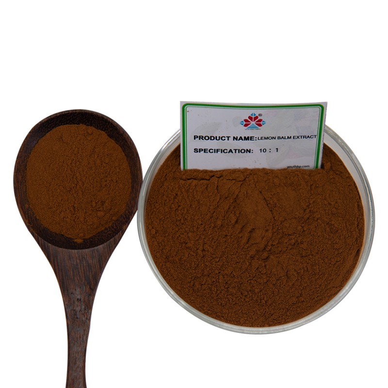 Organic 10:1 Lemon Balm Extract Powder Food Grade Herbal Supplement Vegan Functional Food Beverage Bottle Youth Brand 1kg MOQ