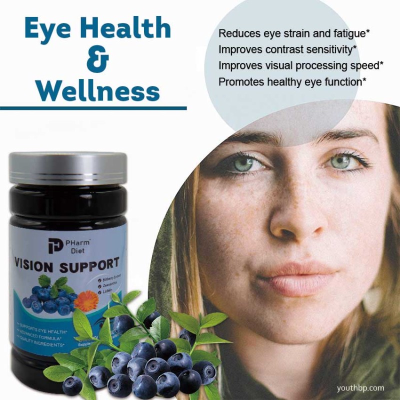 Aladdin Bilberry Lutein Herbal Eye Brain Health Supplement 90 Count Softgel Capsules Support Adult Youth