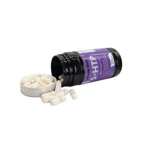 Youth 5HTP Complex Capsules Vitamin B6 C Glycine Mood Support Sleep Aid Herbal Supplement 60 Capsules/Bottle 2 Capsules