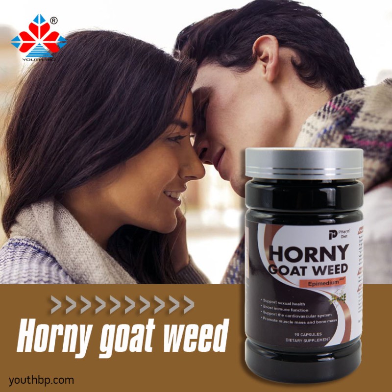 Youth Adult Horny Goat Weed Extract Capsules Herbal Supplement 90 Capsules/Bottle Energy Management Not Suitable for Pregnant Women