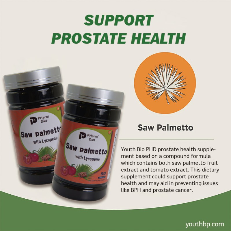 Saw Palmetto Lycopene 410mg Capsules Herbal Prostate Support for Men Pumpkin Seed Zinc 90 Capsules Not for Pregnant Women Adult
