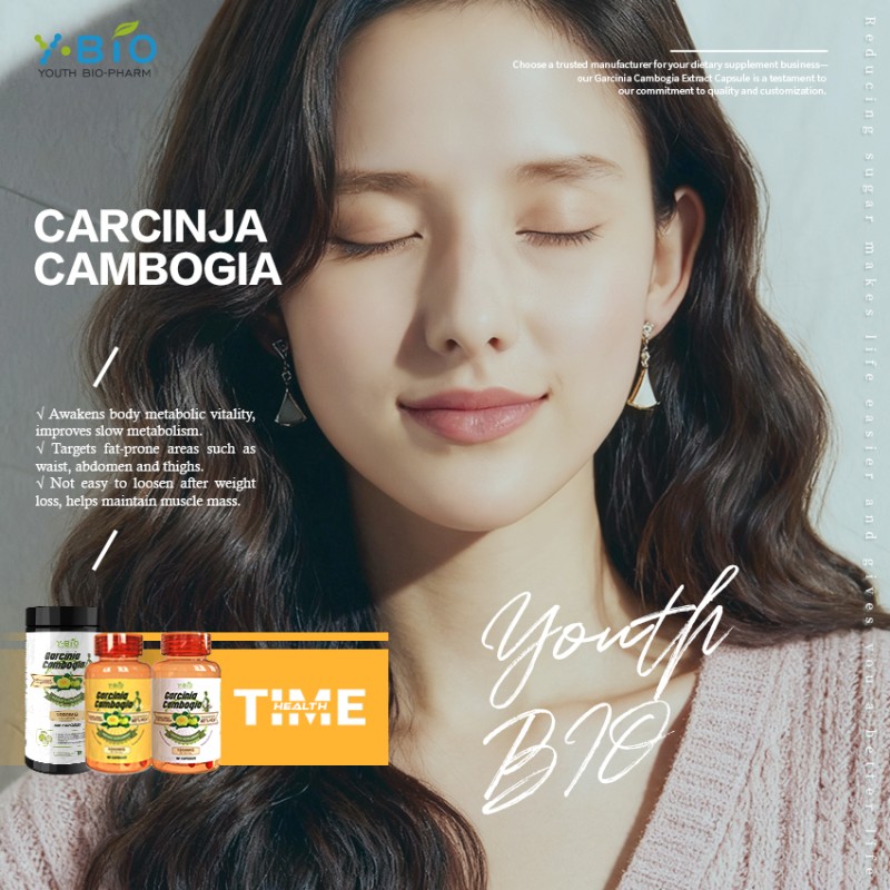 Factory Price Private Label Service Garcinia Cambogia Complex Capsules (HCA 60%) Enhanced with Vitamin C Chromium Youth