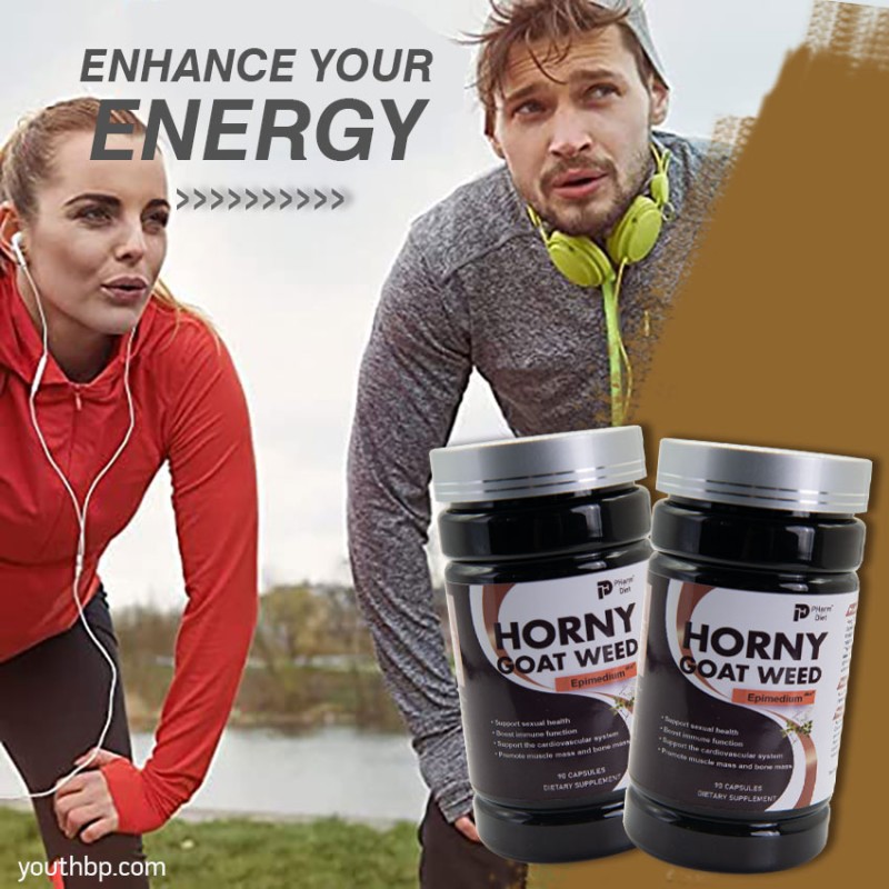 Youth Adult Horny Goat Weed Extract Capsules Herbal Supplement 90 Capsules/Bottle Energy Management Not Suitable for Pregnant Women