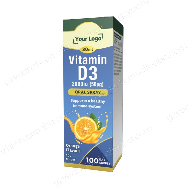 Vitamin D3 Drops 400IU Support Children Bone Health Calcium Normalization Vitamin D3 Children Daily Oral Spray