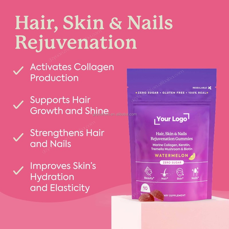 OEM Mushroom Gummies Natural Ashwagandha Supplement Adult Sugar-Free Gluten Artificial Color Vegan Friendly