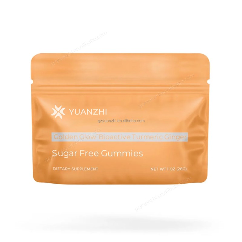 Private Label Vegan Sugar-Free Natural Ginger Root Supplement Turmeric Extract Gummies Support Performance Recovery