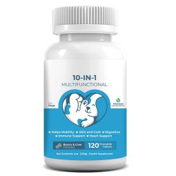 Multivitamin Dog Chewable Tablets Skin and Gut Support Dog Multivitamin Tablets Pet Supplement Glucosamine Fish Oil