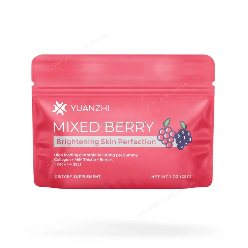 OEM Private Label Advanced Skin Support Perfect Beauty Glutathione Collagen Milk Thistle Supplement Skin Gummies