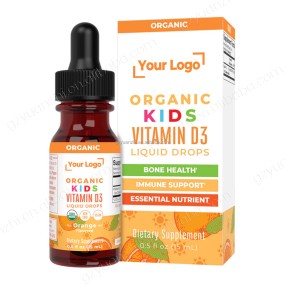 High Quality Organic Children Bone Health Immune Supplement Vitamin D3 Liquid Drops