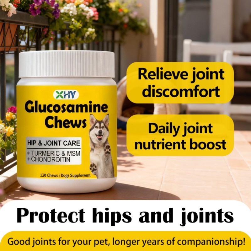 Wholesale Hip and Joint Dog Chews Glucosamine Soft Chews Vet Health Turmeric Glucosamine Chews