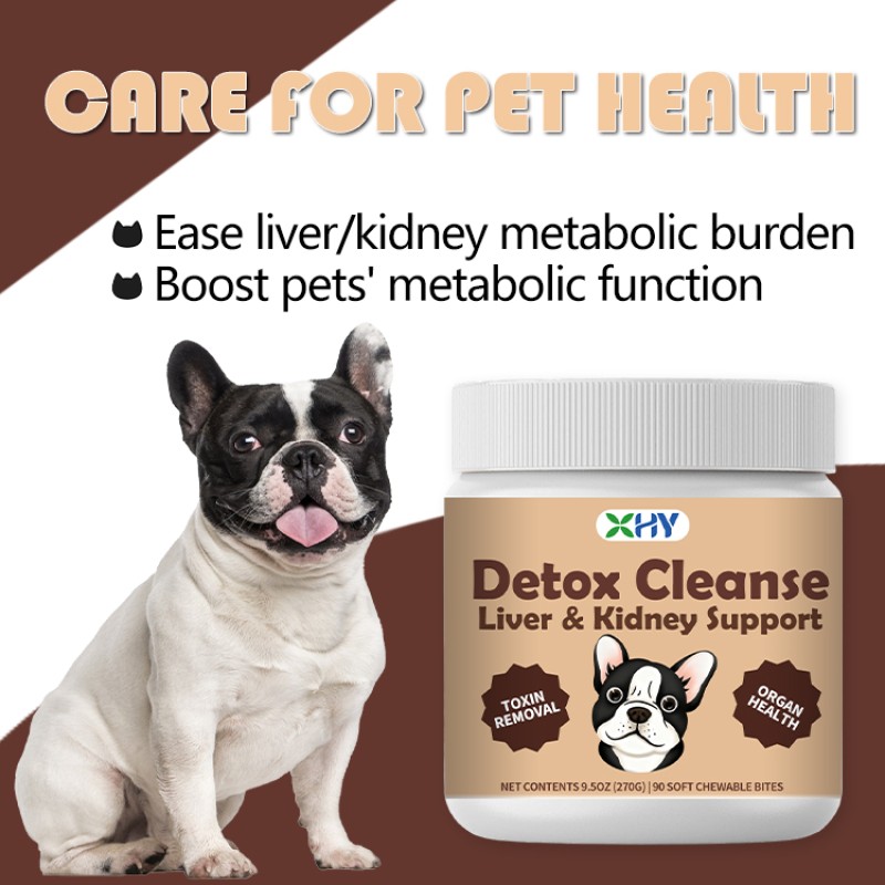 Wholesale Pet Liver Kidney Detox Soft Chews Support Nutritional Supplement Liver Kidney Detox Chews for Dogs