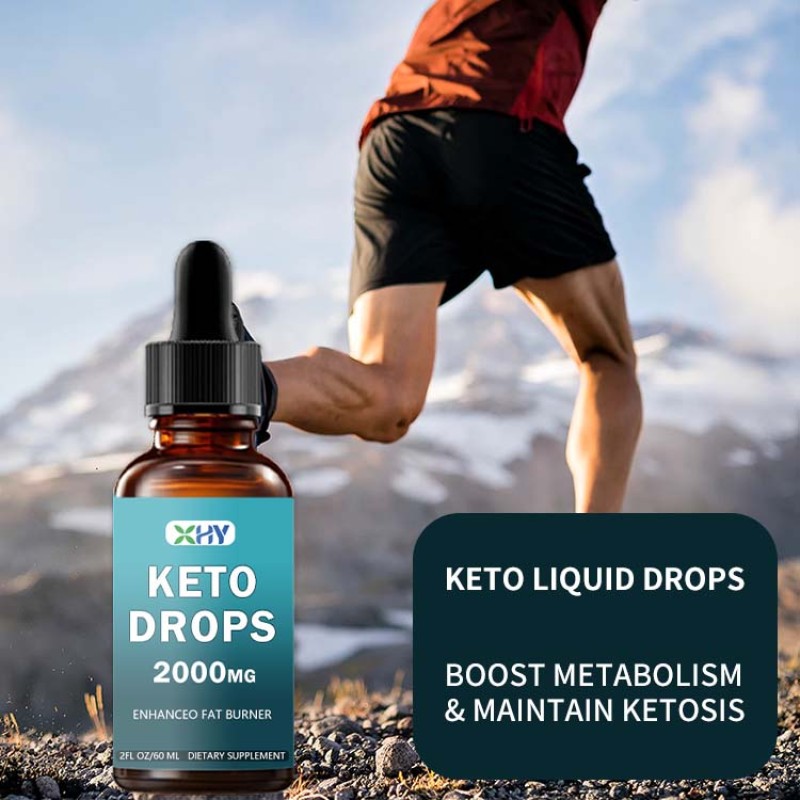 OEM Private Label Keto Herbal Detox Oral Liquid Diet Drops Fat Burner Supplement Adult Not Pregnant Women