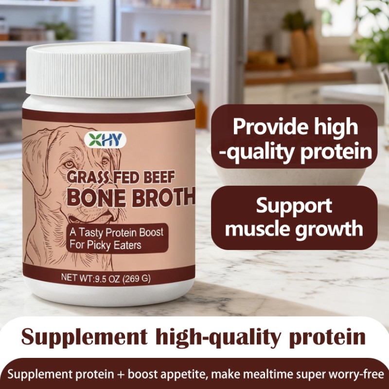 Premium Manufacturer Supply Pet Bone Broth Powder Health Care and Supplement Dog Bone Broth