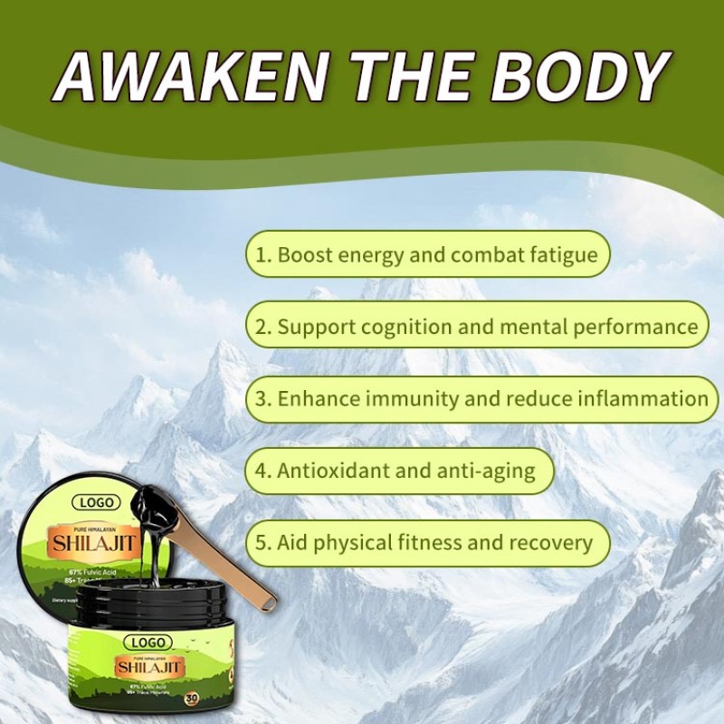 OEM/ODM Pure Organic Himalayan Shilajit Resin Herbal Supplement