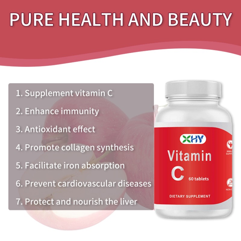 OEM/ODM Antioxidant Whitening Chewable Tablets with Vitamin C Supplement for Adults