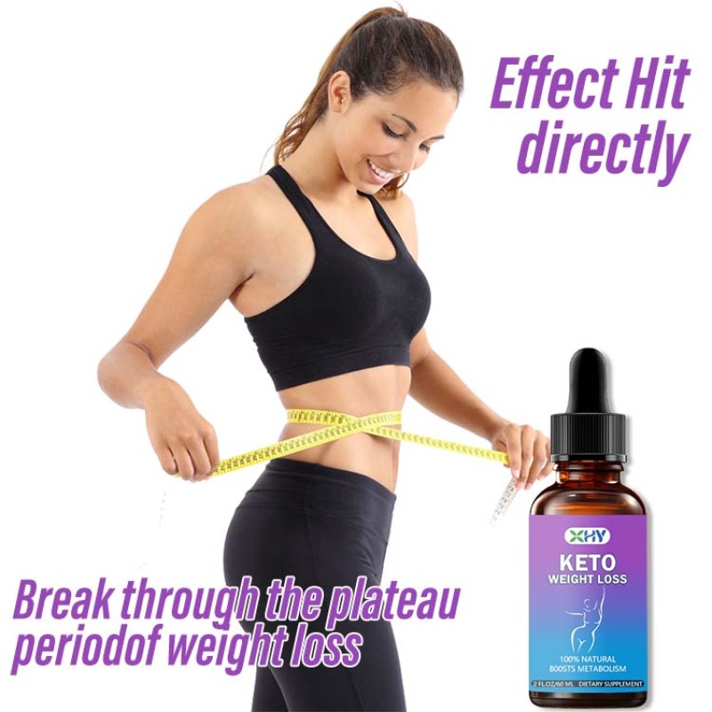 Private Label Natural Keto Herbal Detox Fat Burner Supplement Adult Oral Liquid Diet Drops Health Supplement Detox Effect