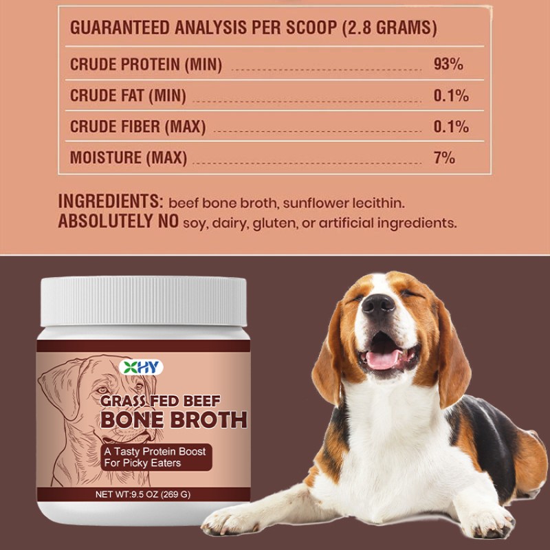 Premium Manufacturer Supply Pet Bone Broth Powder Health Care and Supplement Dog Bone Broth