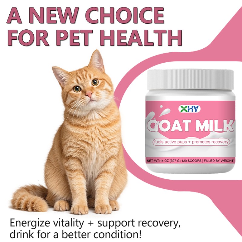 Custom Goat Milk Powder Pet Nutritional Supplement Health Powder Suitable for All Ages Cats and Dogs Support Health Care