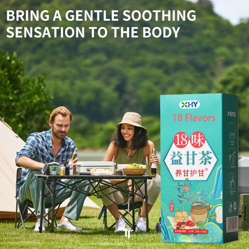 Private Label Chinese Herbal 18 Ingredients Kidney Nourishing Liver Tea Eye Health Support Adult Anti-Toxin Not for Newborns Pregnant Women