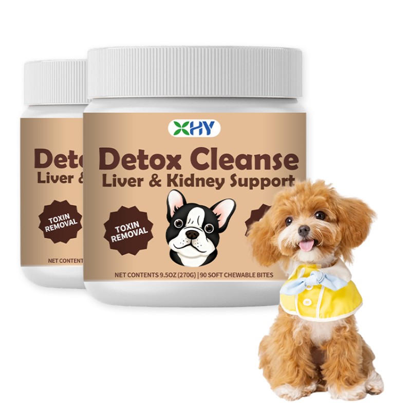 Wholesale Pet Liver Kidney Detox Soft Chews Support Nutritional Supplement Liver Kidney Detox Chews for Dogs