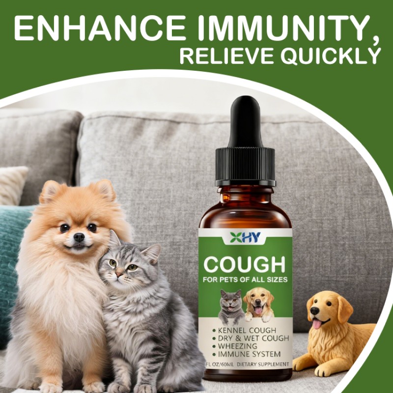 Pet Cough Relief Drops Treatment Licorice Extract Relieve Dog Cough Drops