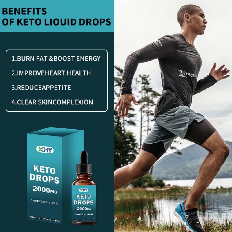 OEM Private Label Keto Herbal Detox Oral Liquid Diet Drops Fat Burner Supplement Adult Not Pregnant Women