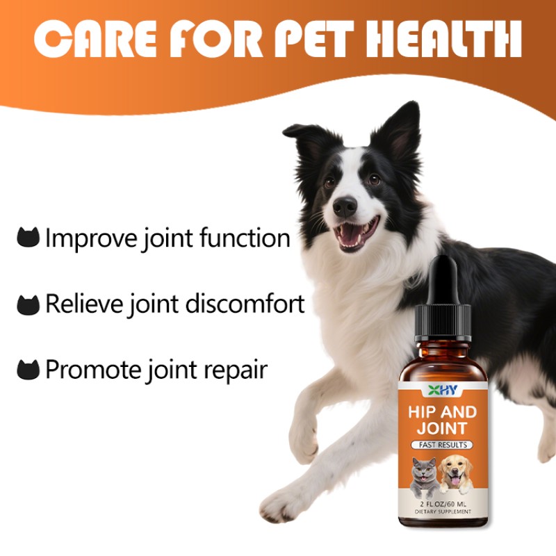 Private Custom Hip Supplement Dog Pet Bottle High Quality Drops Hips and Joints Supplement Dog Drops