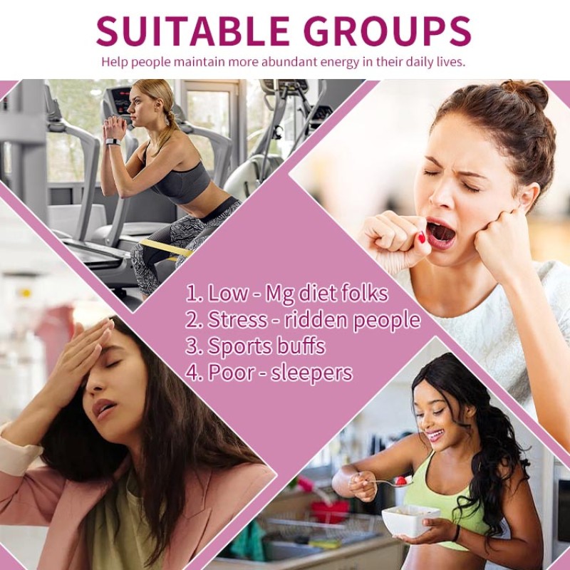 Wholesale Sugar-Free Vitamin Calcium Gummy Supplement Glycine Magnesium Gummies Improve Memory or Sleep