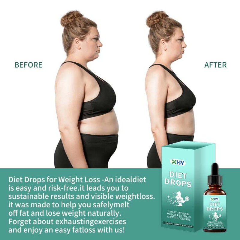 OEM Formula 100% Natural Resolution Herbal Detox Oral Liquid Diet Drops Vitamin Health Food Grade Chromium Adult