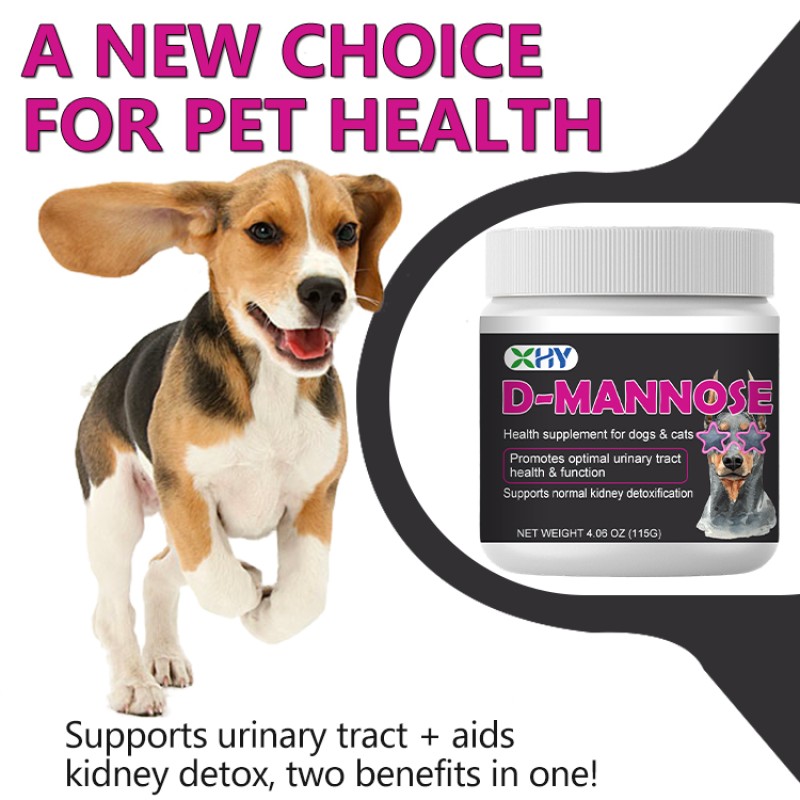 Cat Dog Urinary Tract Health Powder Supplement with D-Mannose Reduces Urinary Frequency