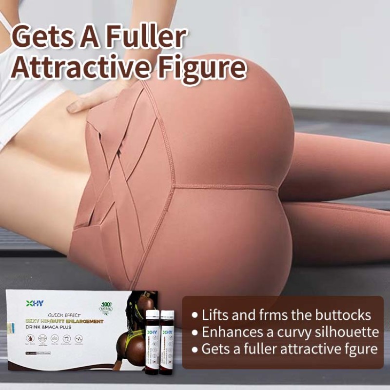 OEM Sexy Butt/Hip Enlargement Herbal Supplement Vitamin E Maca Natural Oral Liquid Booty Big Butt Drink