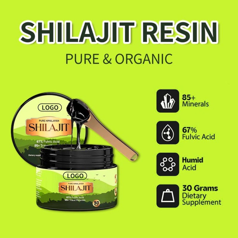 OEM/ODM Pure Organic Himalayan Shilajit Resin Herbal Supplement