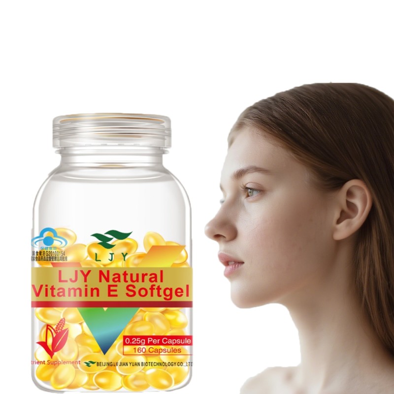 OEM Natural Vitamin E Softgels Vitamin E Supplement for Face Skin Whitening