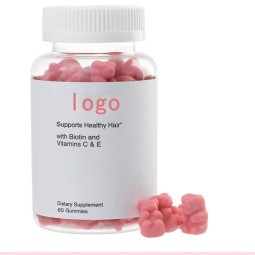 Private Label Supplement Vitamin Biotin Hair Skin and Nails Growth Vitamins Gummies