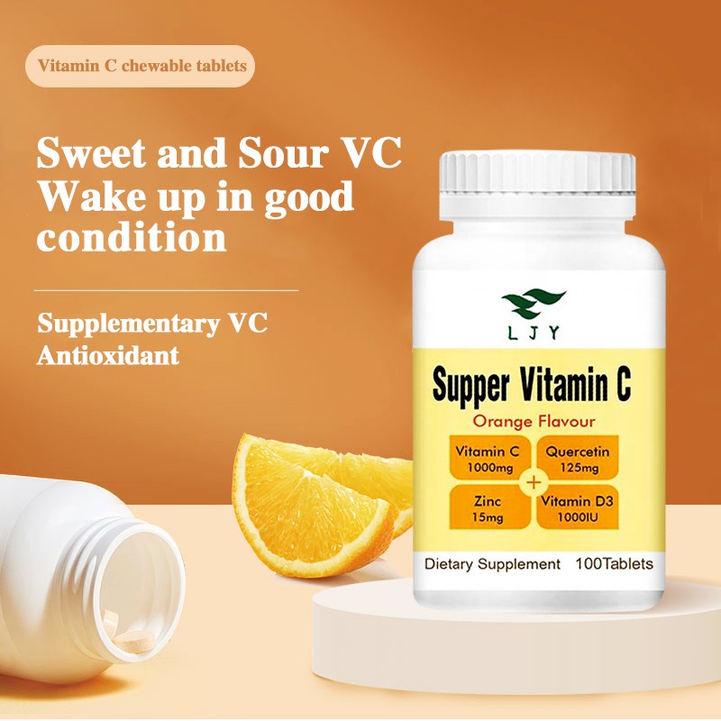 Private Label Supplement Vitamin C Tablets Vitamin C 1000mg Tablets Energy Boosting Immunity Antioxidant Dietary Supplements