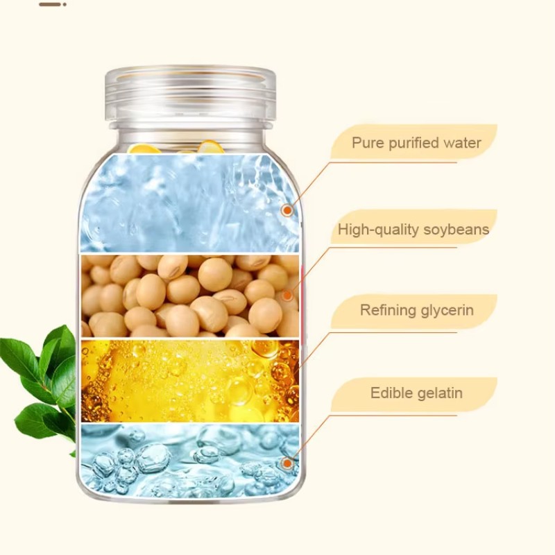 OEM Natural Vitamin E Softgels Vitamin E Supplement for Face Skin Whitening