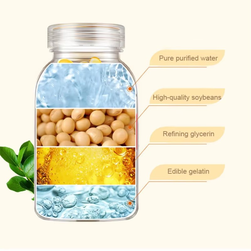 Best Selling Vegan Vitamin E Hair Complex Capsules to Strengthen Hair Skin and Nails Vitamin E Capsules