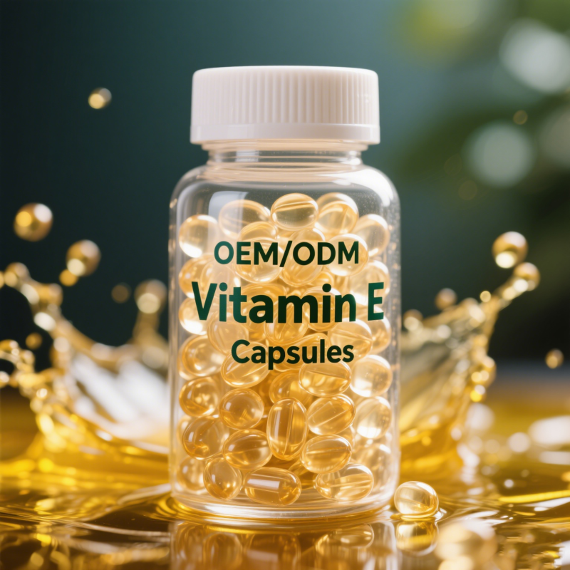 Oem New Product Customization Bag Pack Vitamin E Oil Capsules for Face  for Hair-Protection