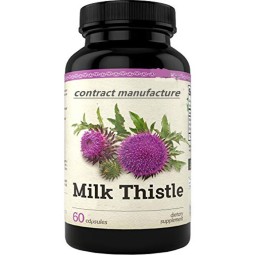 Herbal Supplement Support Fatty Liver Detox Cleanse Milk Thistle Extract Capsules