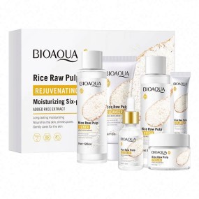 Private Label Skin Care Set OEM ODM BIOAQUA Organic Rice New Hydrating Face Brightening Whitening Private Label Skin Care Set